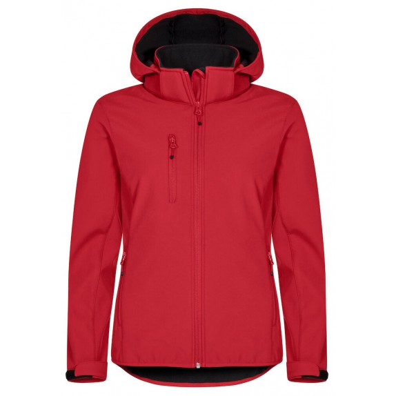 Clique Classic Softshell Hoody Dames Rood