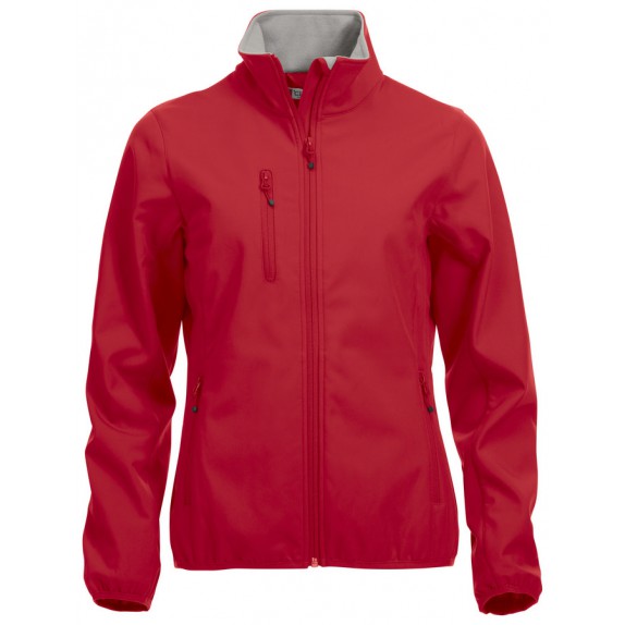 Clique Basic Softshell Jas Dames Red