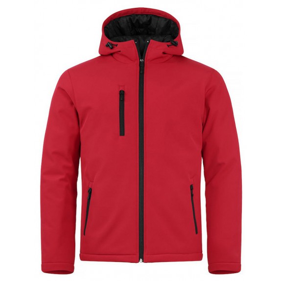 Clique Padded Hoody Softshell Rood