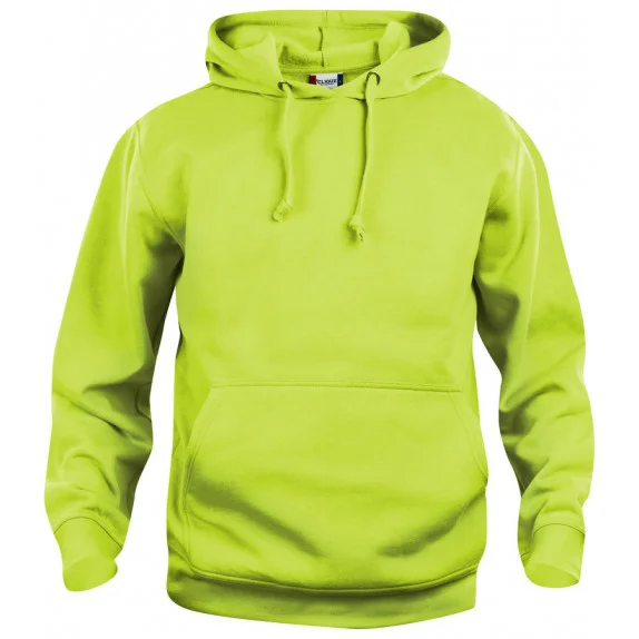 Clique Basic hoody Signaalgroen