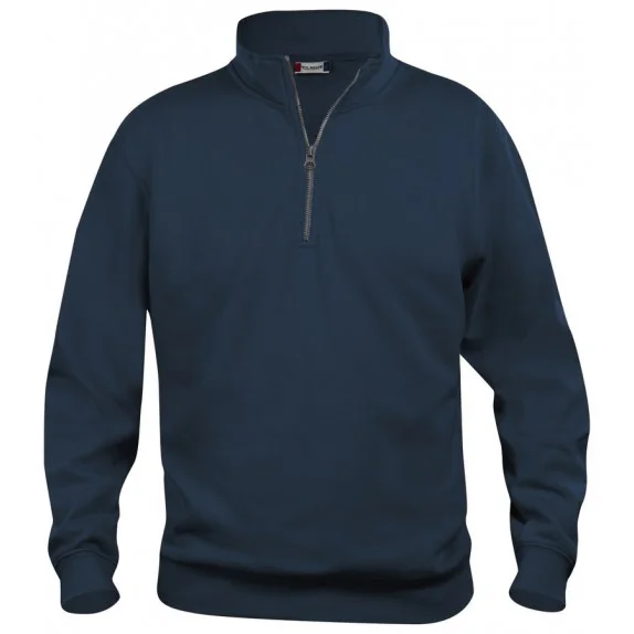 Clique Basic halfzip Donker Navy