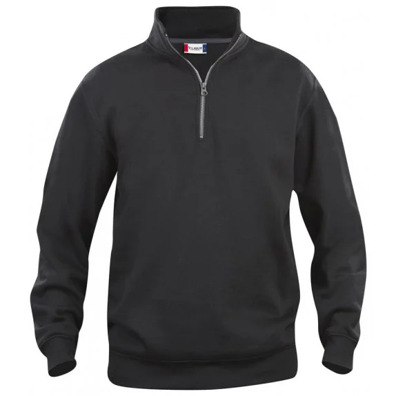 Clique Basic halfzip Zwart