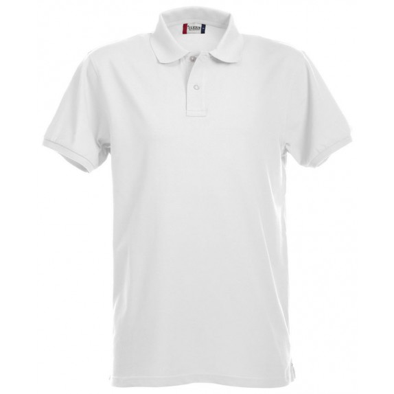 Clique Premium Heren Polo Wit