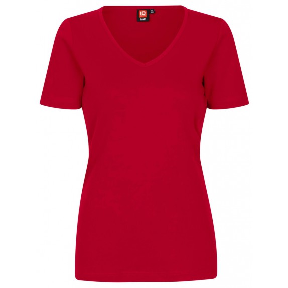 Pro Wear by Id 0506 Interlock T-shirt V-neck women Red