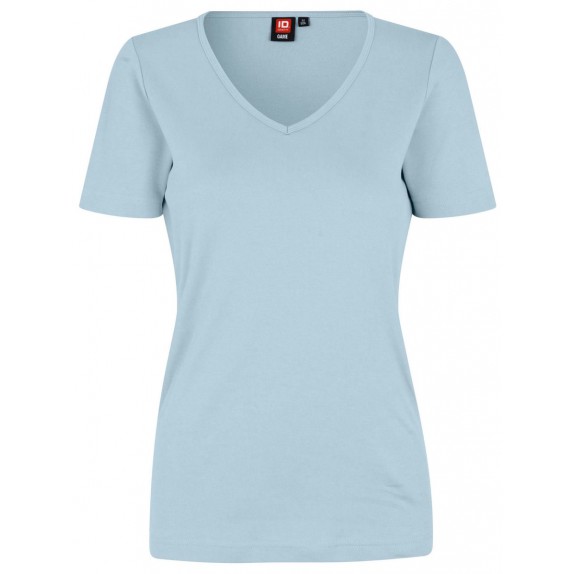 Pro Wear by Id 0506 Interlock T-shirt V-neck women Light blue