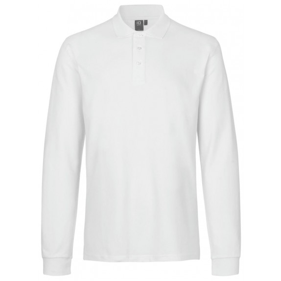 Pro Wear by Id 0544 Long-sleeved polo shirt stretch White