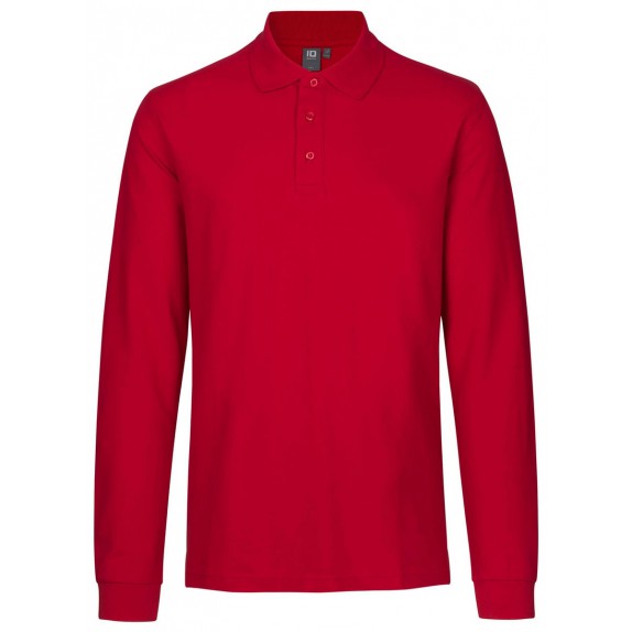 Pro Wear by Id 0544 Long-sleeved polo shirt stretch Red