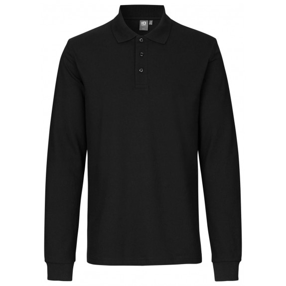 Pro Wear by Id 0544 Long-sleeved polo shirt stretch Black