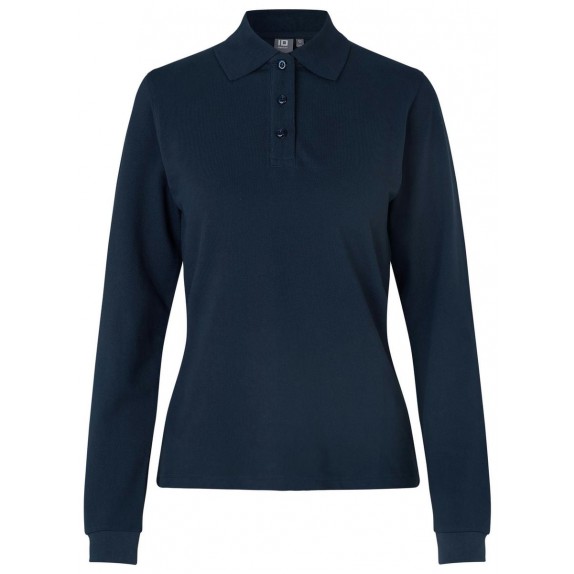 Pro Wear by Id 0545 Long-sleeved polo shirt stretch women Navy