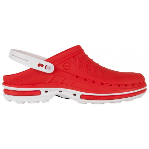 Wock Clog 17 2564-17 Klompen Wit/Rood
