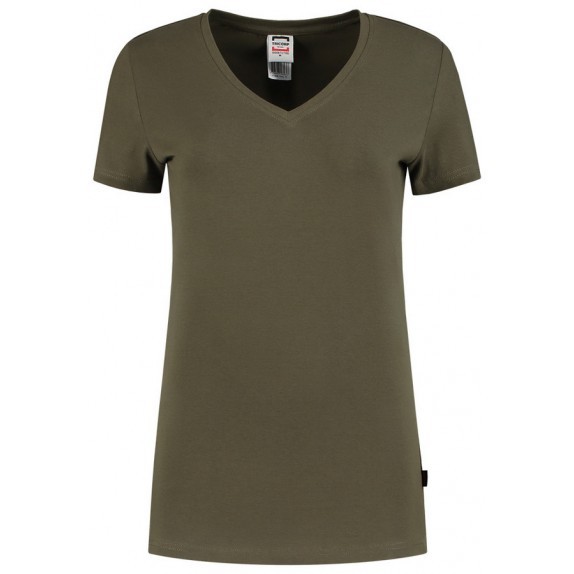 Tricorp 101008 T-Shirt V Hals Slim Fit Dames Army