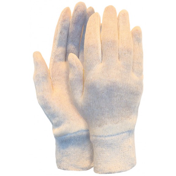 Interlock handschoen van 100% katoen herenmaat met manchet (280 grams) maat 10