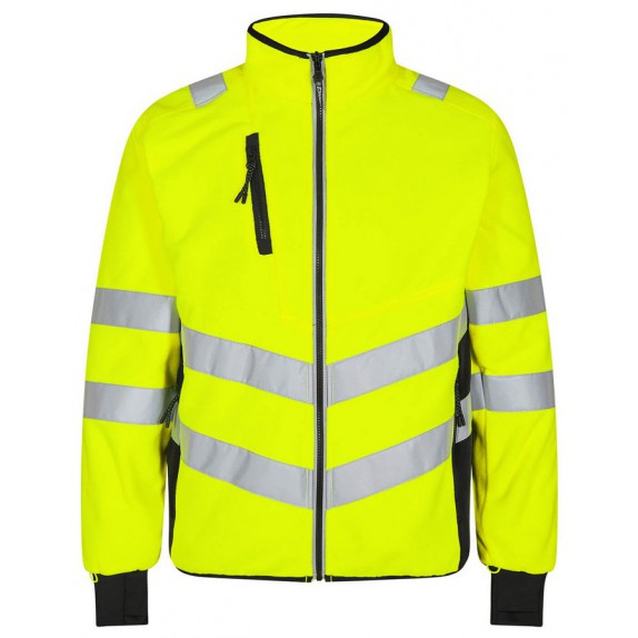 F. Engel 1192 Safety Fleece Jacket Yellow/Black
