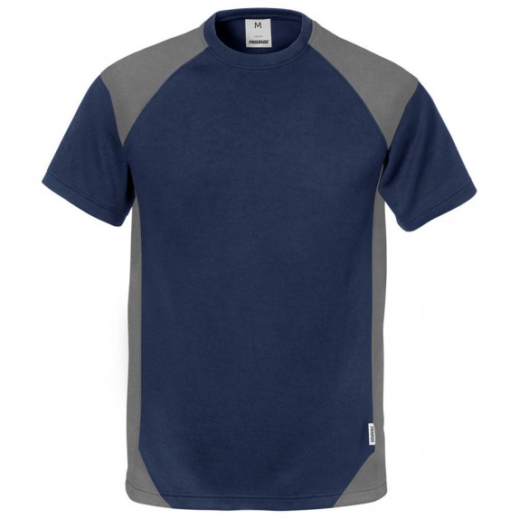 Fristads T-shirt 7046 THV Marineblauw/grijs