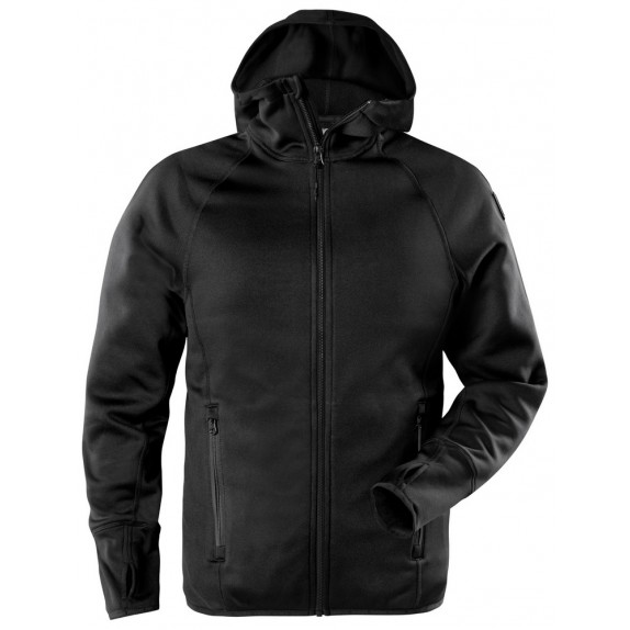 Fristads Calcium Polartec® power stretch hoodie Zwart