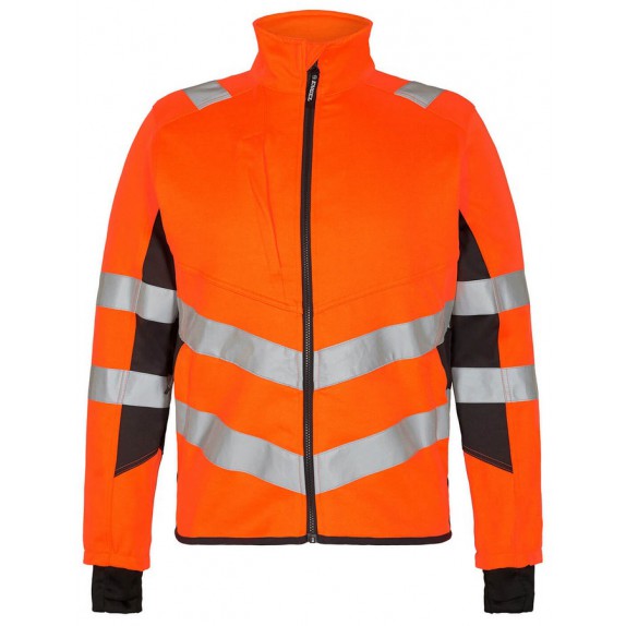 F. Engel 1544 Safety Work Jacket Stretch Orange/Anthracite