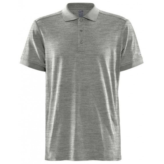 Craft Core Blend Polo Shirt Heren Grey Melange