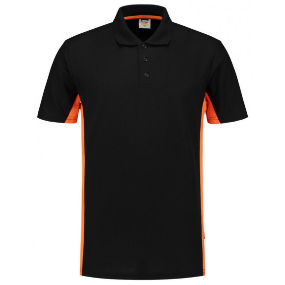 Tricorp 202004 Poloshirt Bicolor Zwart/Oranje