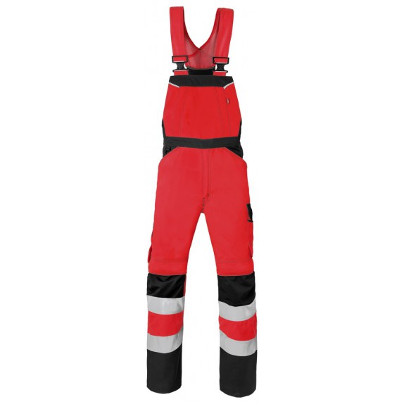 HAVEP 20221 Amerikaanse Overall High Visibility Fluo Rood/Charcoal