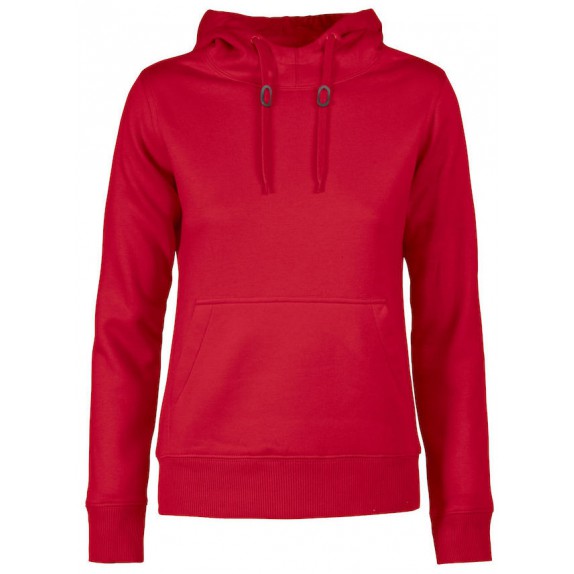 Printer Fastpitch Hoody Dames Rood