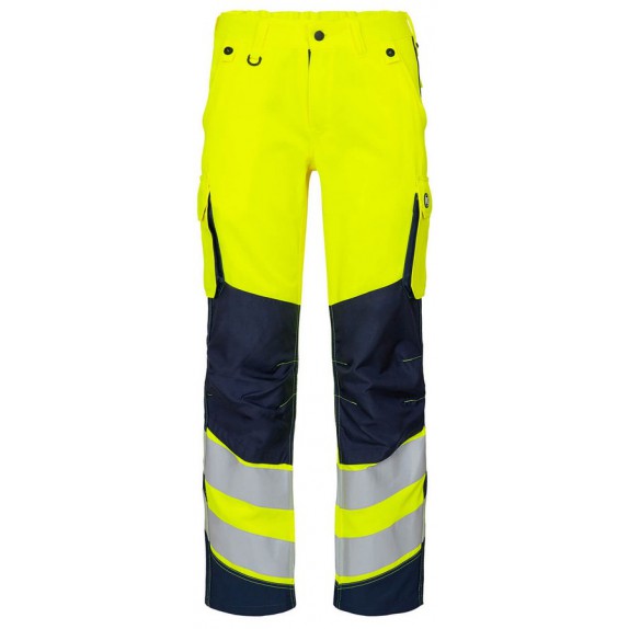 F. Engel 2543 Safety Light Ladies Trouser Repreve Yellow/Blue Ink