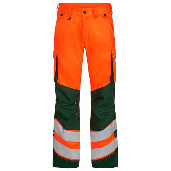 F. Engel 2545 Safety Light Trouser Repreve Orange/Green