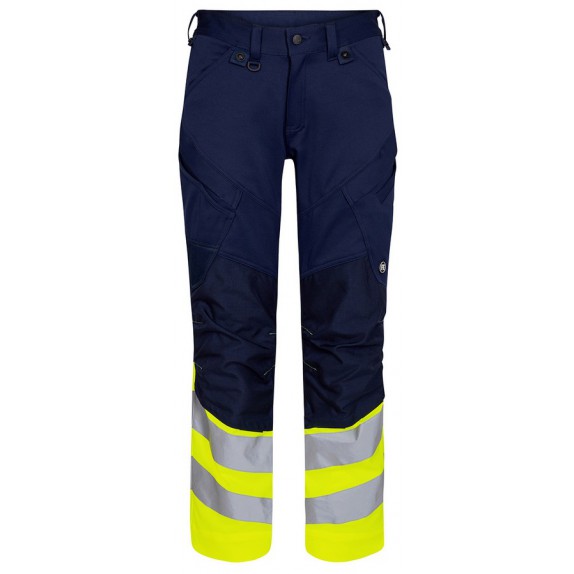 F. Engel 2546 Safety Trouser Blue Ink/Yellow