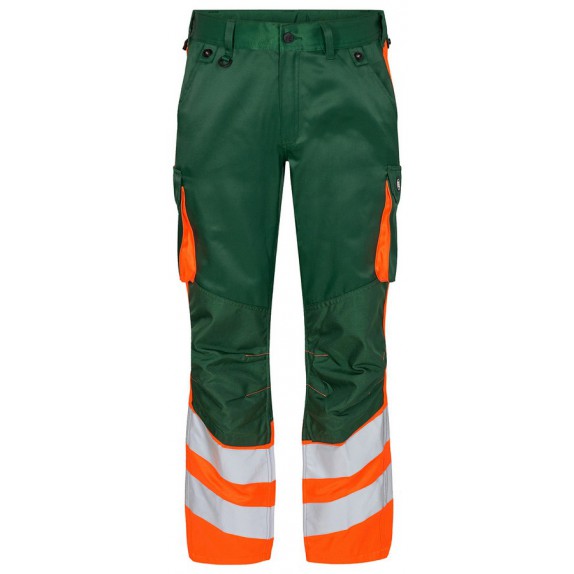F. Engel 2547 Safety Light Trouser Repreve Green/Orange