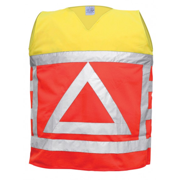 M-Wear verkeersregelaarsvest 0125 fluo oranje/fluo geel