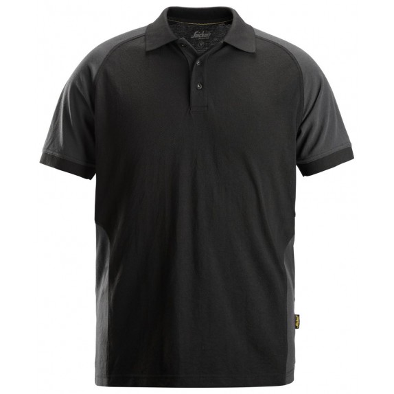 Snickers 2750 Tweekleurig Polo Shirt Zwart/Staalgrijs