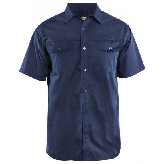 Blåkläder 3296-1190 Overhemd korte mouw Marineblauw