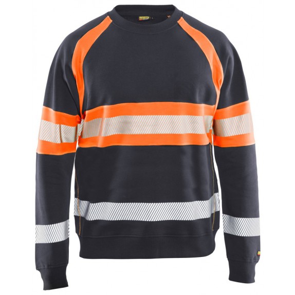 Blåkläder 3359-1158 Sweater High Vis Medium Grijs/ High Vis Oranje