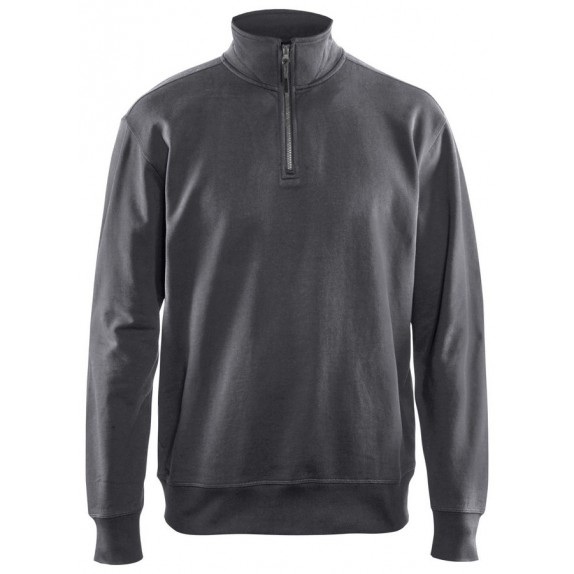 Blåkläder 3369-1158 Sweatshirt met halve rits Donkergrijs