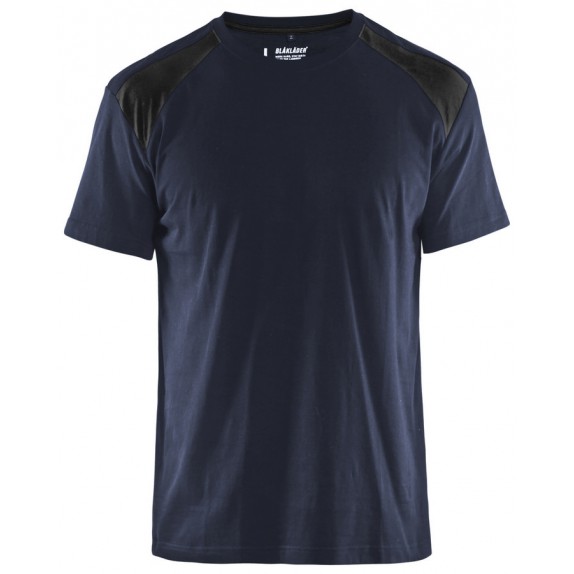 Blåkläder 3379-1042 T-shirt Bi-Colour Donker marineblauw/Zwart