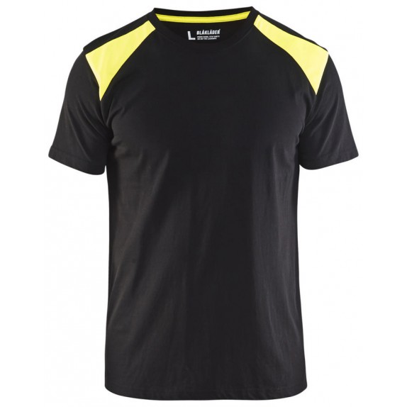 Blåkläder 3379-1042 T-shirt Bi-Colour Zwart/Geel