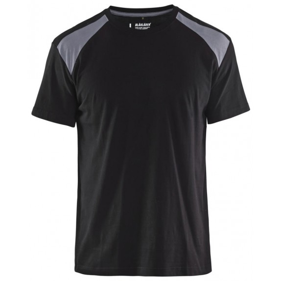 Blåkläder 3379-1042 T-shirt Bi-Colour Zwart/Grijs