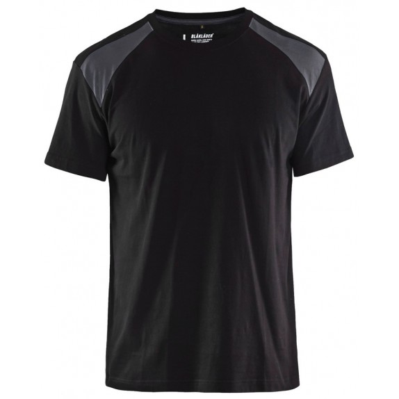 Blåkläder 3379-1042 T-shirt bi-colour Zwart/Medium grijs