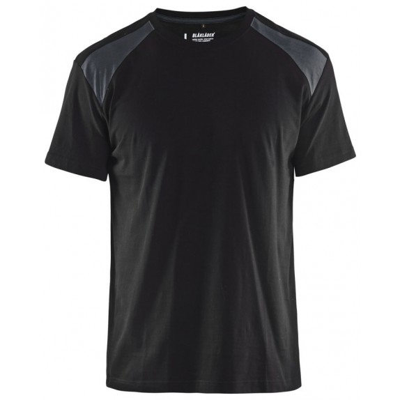 Blåkläder 3379-1042 T-shirt Bi-Colour Zwart/Grijs