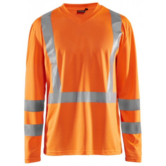 Blåkläder 3383-1011 T-shirt lange mouw High Vis Oranje