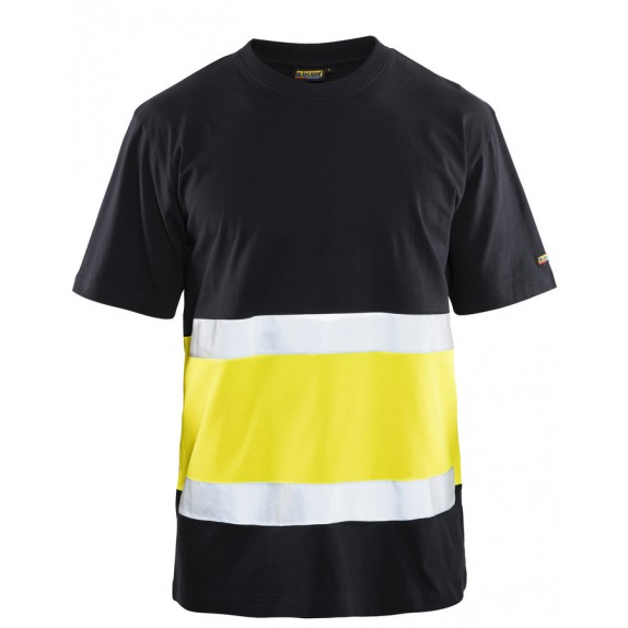 Blåkläder 3387-1030 T-shirt High Vis Zwart/Geel
