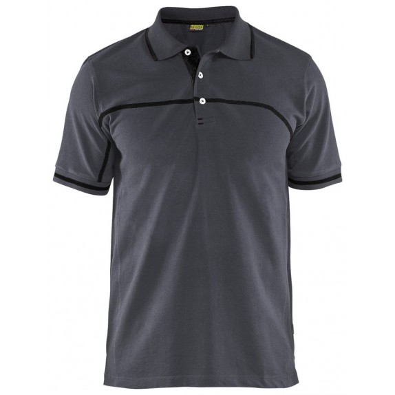 Blåkläder 3389-1050 Poloshirt Grijs/Zwart