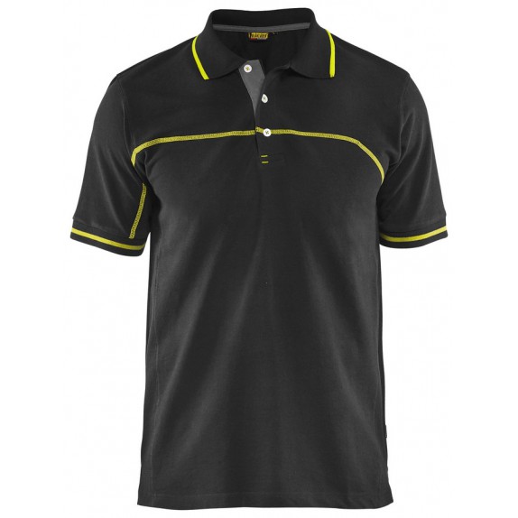 Blåkläder 3389-1050 Poloshirt Zwart/Geel