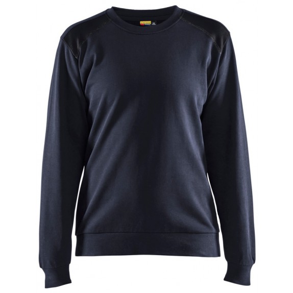 Blåkläder 3408-1158 Sweatshirt bi-colour Dames Donker marineblauw/Zwart