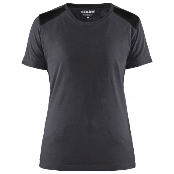 Blåkläder 3479-1042 Dames T-shirt Medium Grijs/Zwart