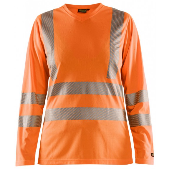 Blåkläder 3485-1013 Dames T-shirt lange mouw High Vis Oranje