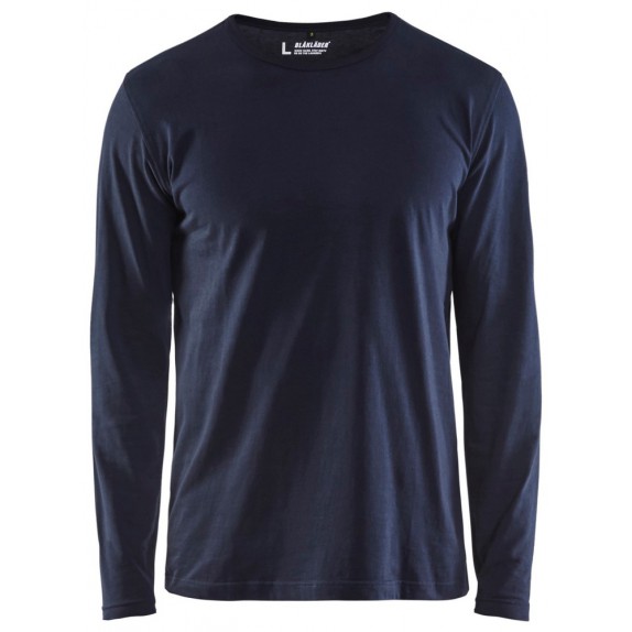 Blåkläder 3500-1042 T-shirt lange mouw Donker marineblauw
