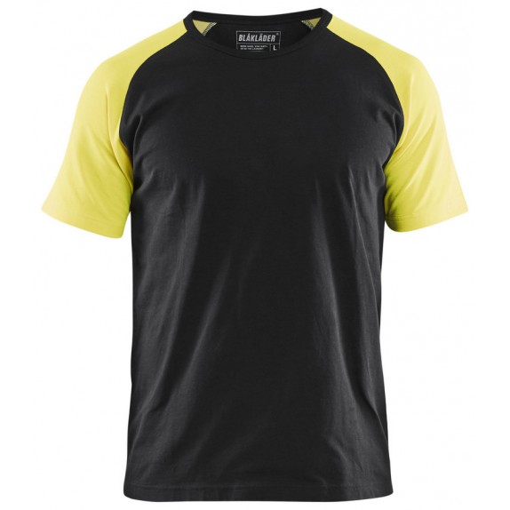 Blåkläder 3515-1030 T-shirt Zwart/Geel