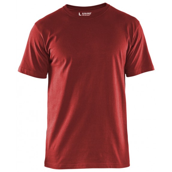 Blåkläder 3325-1042 T-shirt per 5 verpakt Rood 5-Pack