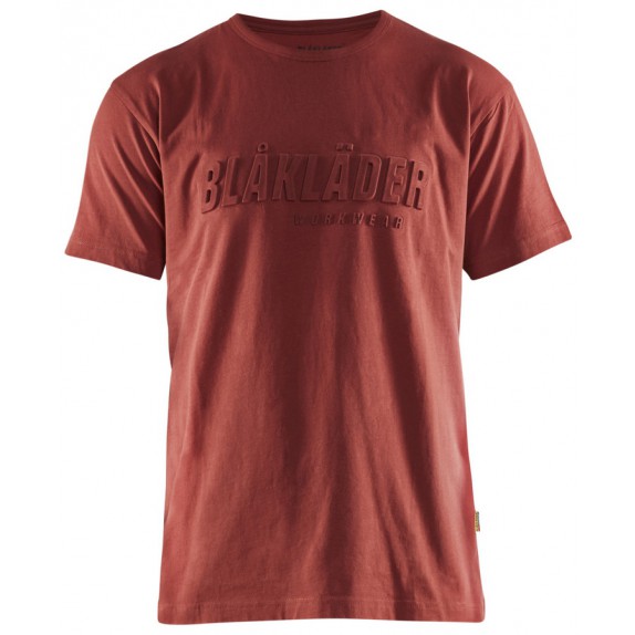 Blåkläder 3531-1042 T-Shirt 3D Gebrand rood