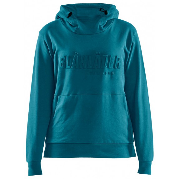 Blåkläder 3560-1158 Dames hoodie 3D Groenblauw